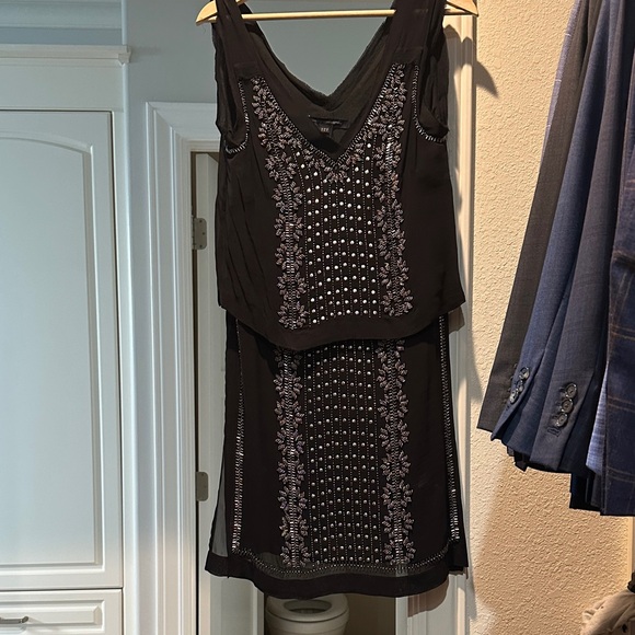 French Connection Elegant Black V-Neck Apparel - Picture 1 of 5